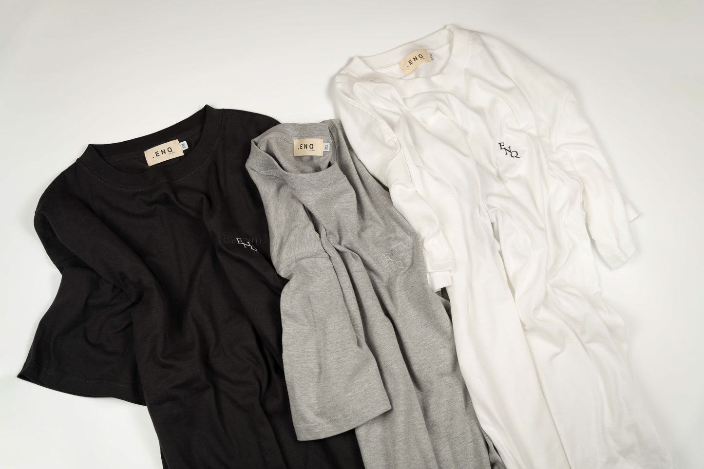 ENQ LOGO T-SHIRTS 01 "GRAY"