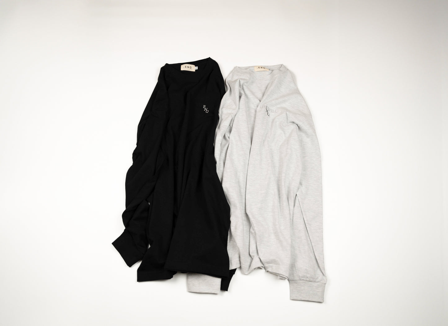 ENQ LOGO LONG T-SHIRTS 01 "BLACK"
