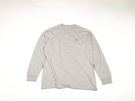 ENQ LOGO LONG T-SHIRTS 01 "ASH GRAY"