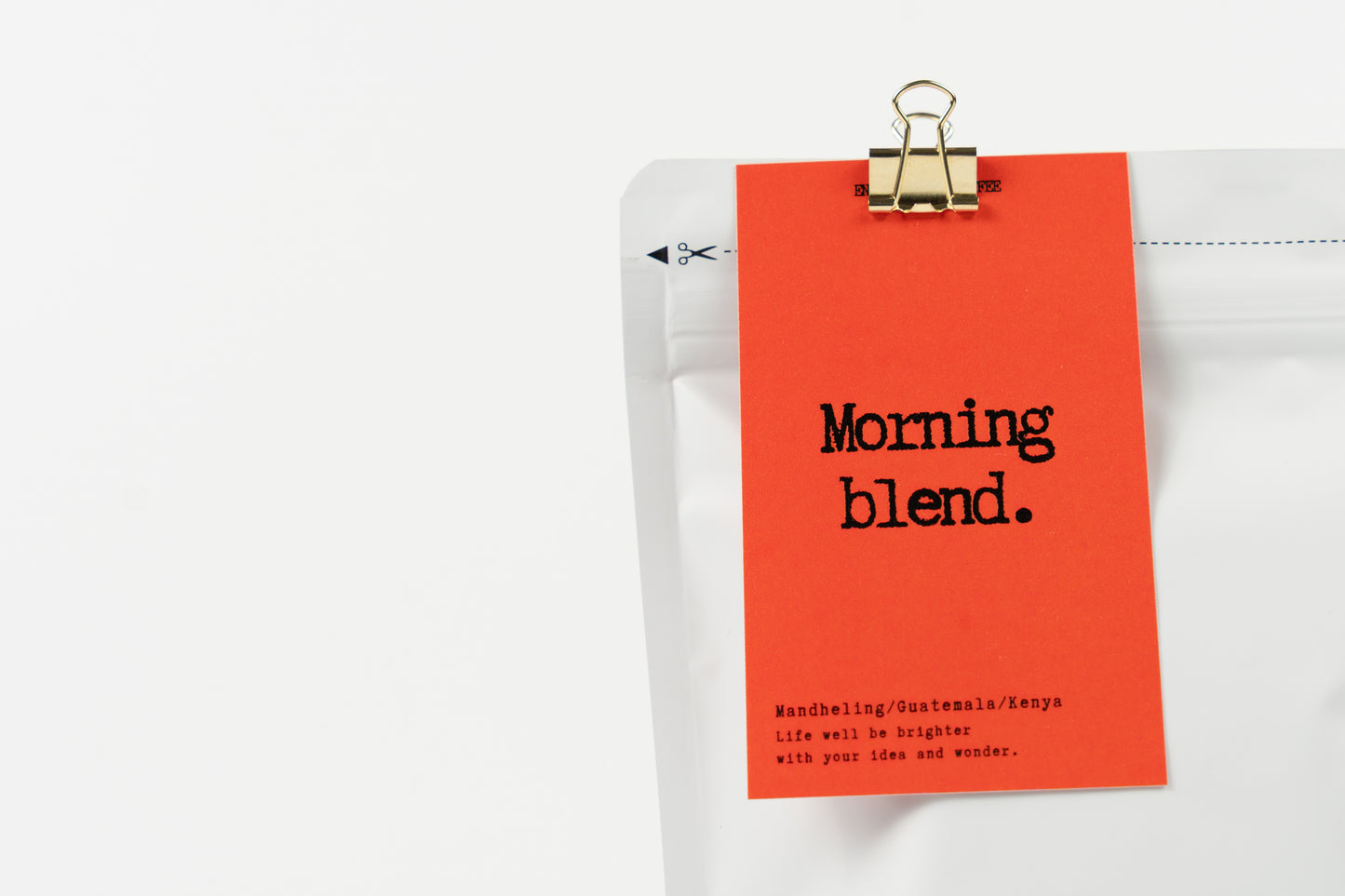 ENQ ORIGINAL COFFEE Morning blend coffee.