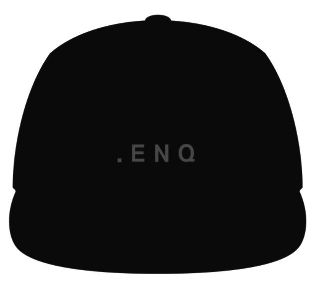 【先行販売】ENQ LOGO CAP BLACK×BLACK